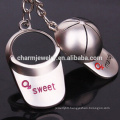 cheap customize baseball cap keychain men and women couple keychain small gift key chain YSK001